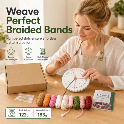 📢📢50% DE RÉDUCTION !! ⏰Kit de tressage de cordons DIY en boîte pour adultes et débutants