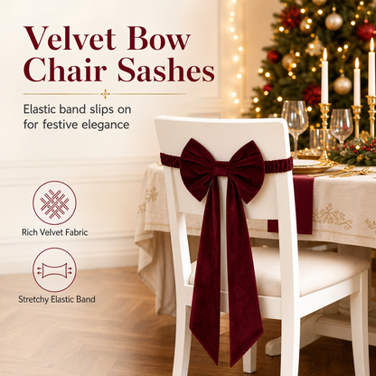 📢📢 50% OFF🎄Large Velvet Christmas Bow – Elegant Holiday Tree & Home Decoration