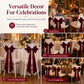 📢📢 50% OFF🎄Large Velvet Christmas Bow – Elegant Holiday Tree & Home Decoration