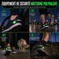 Clip lumineux LED pour chaussures, lumière clignotante d'avertissement de sécurité pour la course à pied et le cyclisme nocturnes